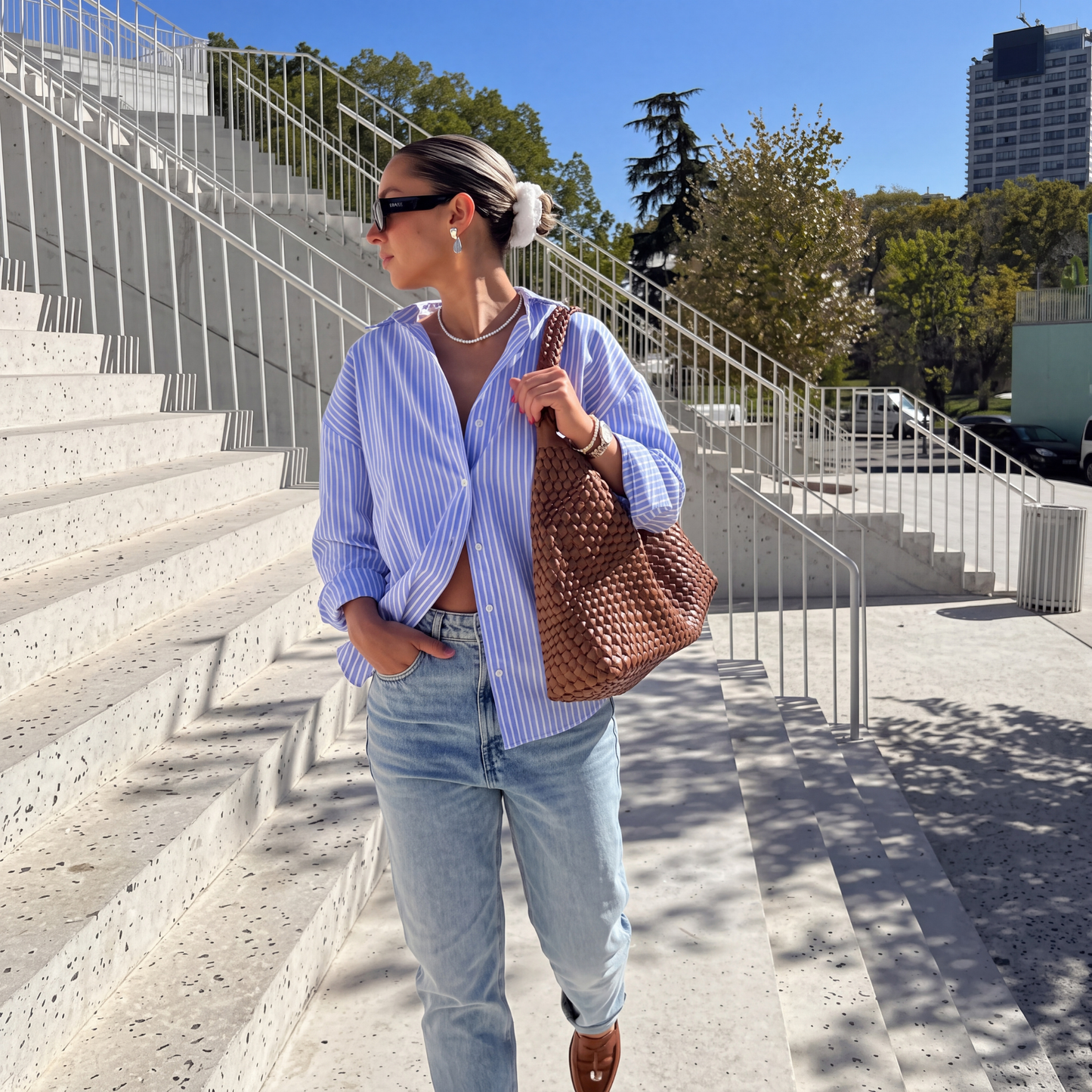 The Quinn Leather Tote Bag