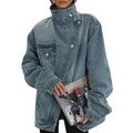 CLEO - Asymmetrical Urban Jacket with Buttons