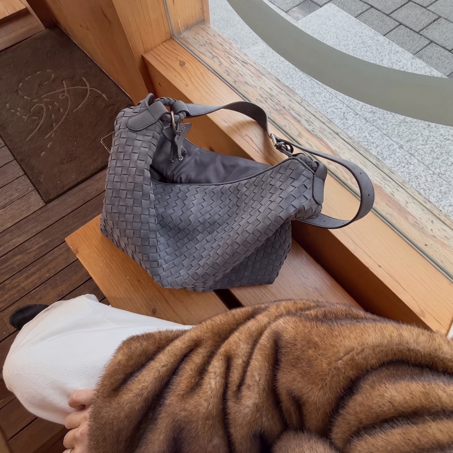 The Capri Suede Tote Bag