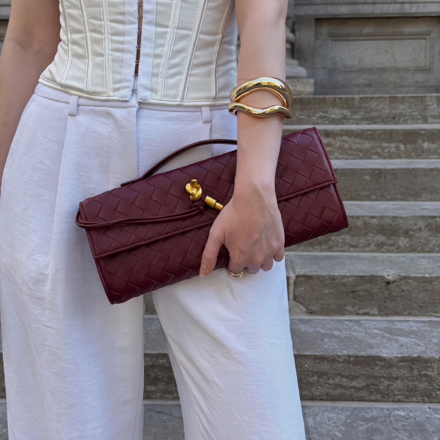 Bolso de Mano Margo de Cuero