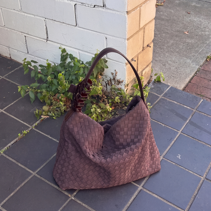 The Brielle Suede Tote Bag