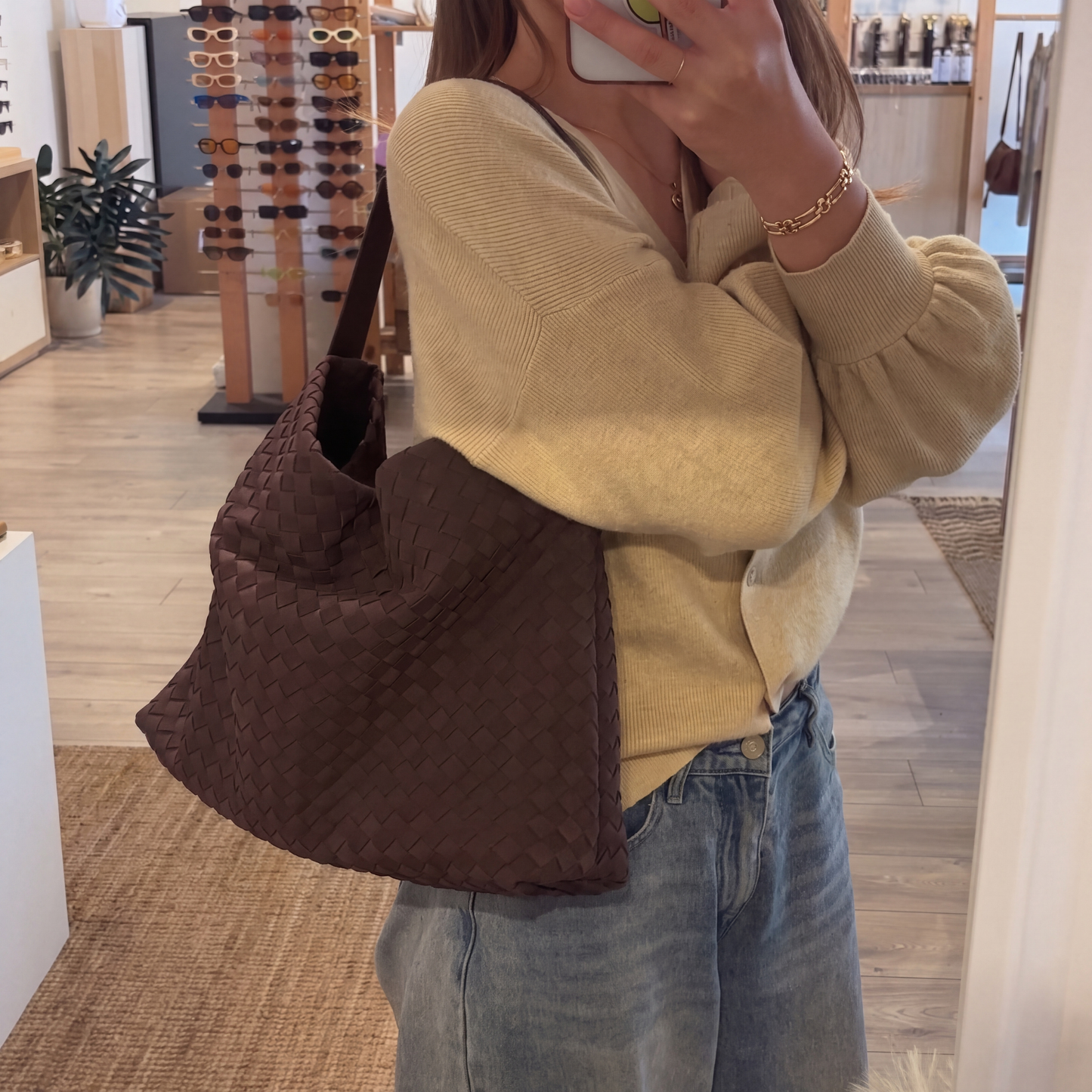 The Brielle Suede Tote Bag
