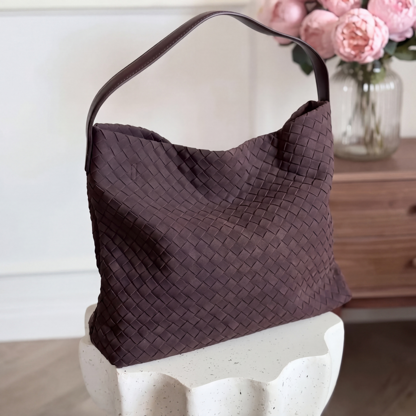 The Brielle Suede Tote Bag