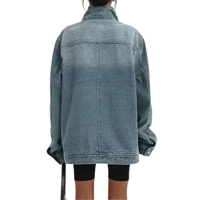CLEO - Asymmetrical Urban Jacket with Buttons