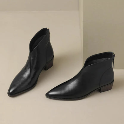 Anna – Luxury Low-Heel Ankle Boots