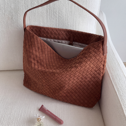 The Brielle Suede Tote Bag