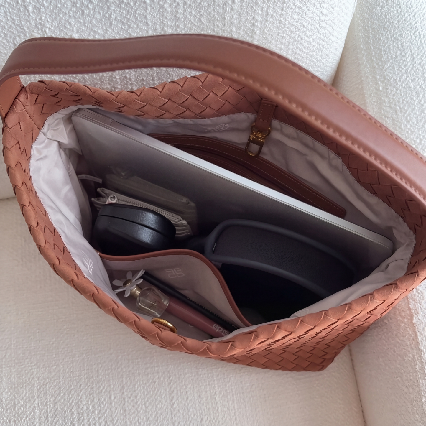 The Brielle Suede Tote Bag