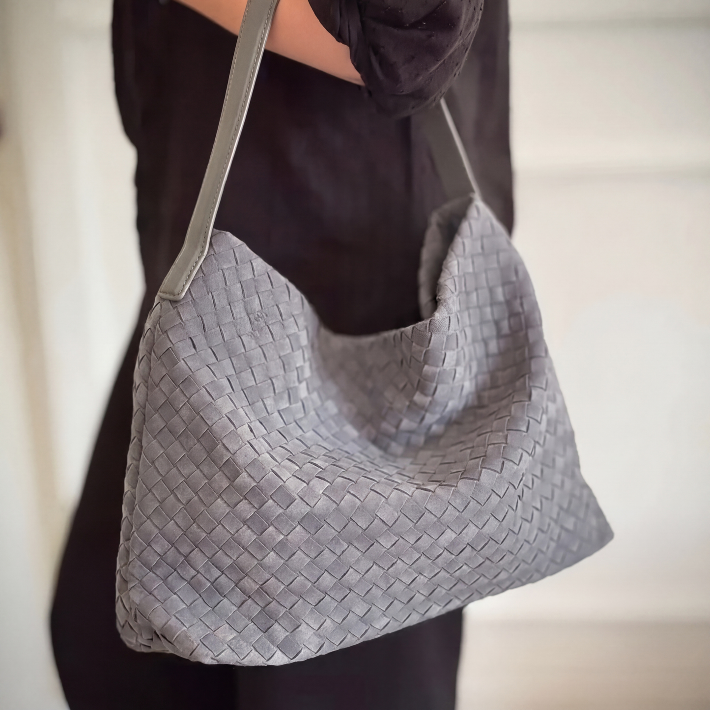 The Brielle Suede Tote Bag