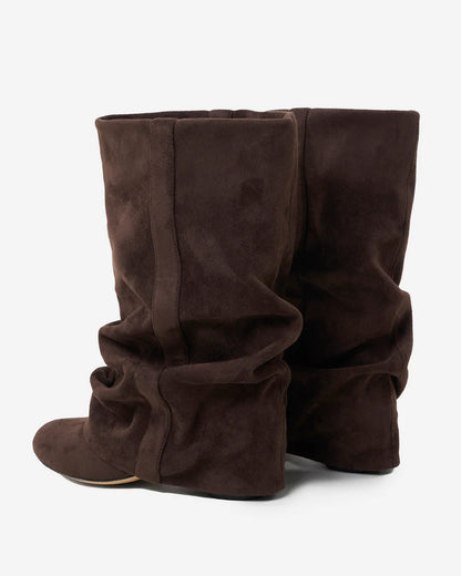 ELLA – Suede Slouch Mid-Calf Boots