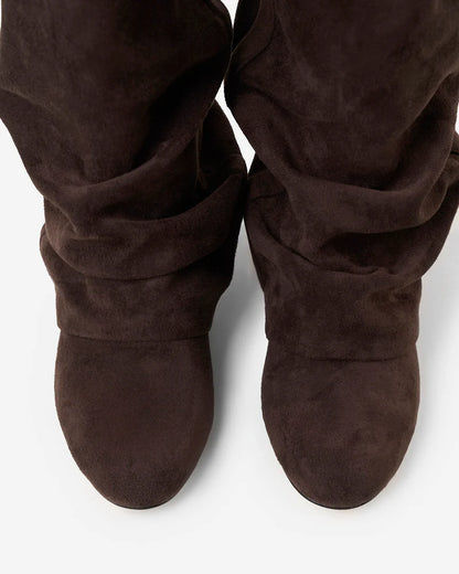 ELLA – Suede Slouch Mid-Calf Boots