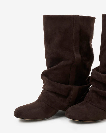 ELLA – Suede Slouch Mid-Calf Boots