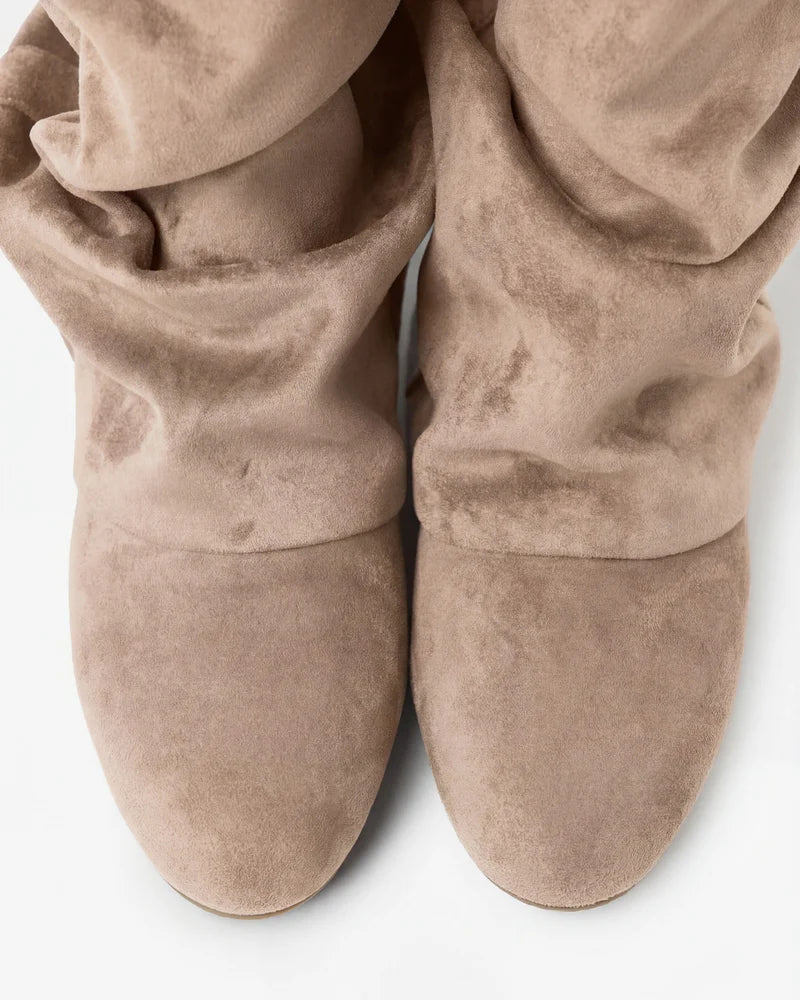 ELLA – Suede Slouch Mid-Calf Boots