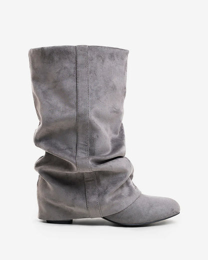 ELLA – Suede Slouch Mid-Calf Boots