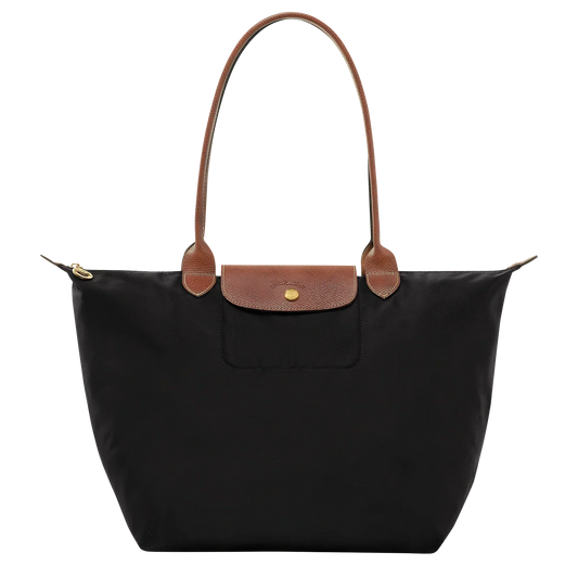 Large Foldable Nylon Bag, Black