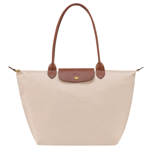 Large Foldable Nylon Bag, Paper White