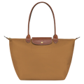 Large Foldable Nylon Bag, Fawn