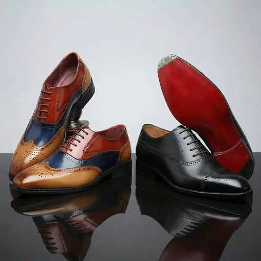 La colección de brogues dobles para caballero