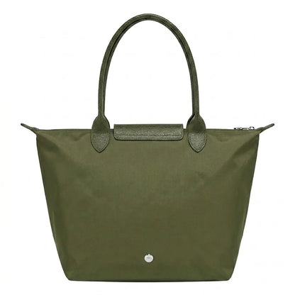 Large Foldable Nylon Bag, Olive Green