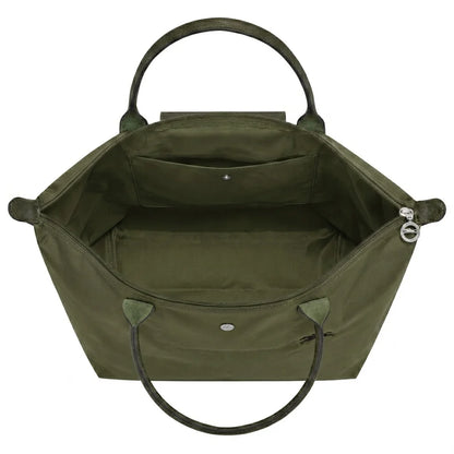 Large Foldable Nylon Bag, Olive Green