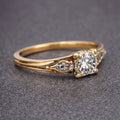 COLIN – Classic Solitaire Gold Crystal Ring