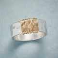 CYREN – Vintage Golden Threads Silver Ring