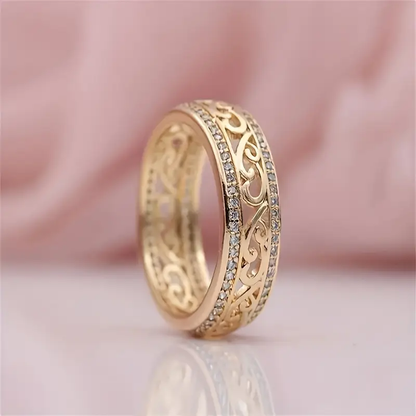AUREN – Bright Hollow Gold Ring