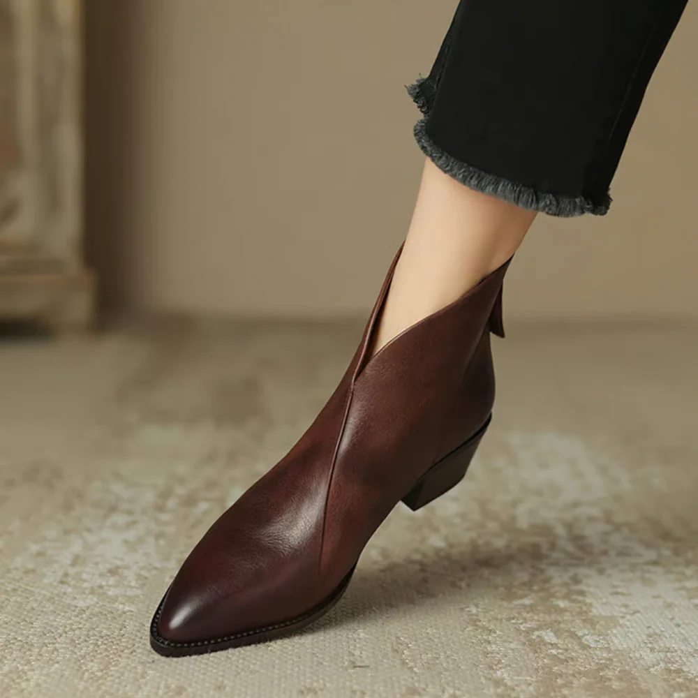 Anna – Luxury Low-Heel Ankle Boots