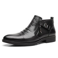 VICTOR – Embossed Leather Dress Boots